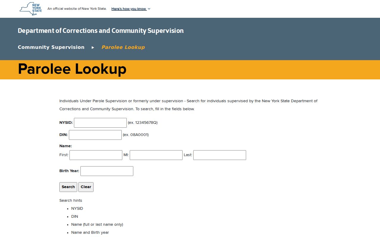 Monroe County arrest records New York parolee lookup