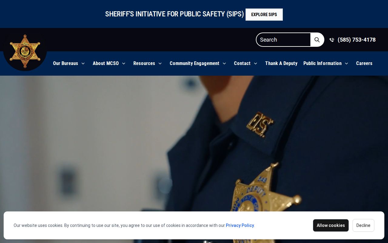 Monroe County criminal records sheriff service navigation